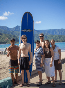 Automatticians in Hanalei Bay, HI. Photo courtesy of Radford Smith (aka Rads)